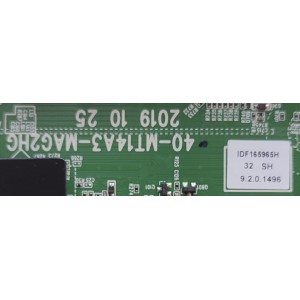 MAIN FUENTE PARA TV JVC / NUMERO DE PARTE M8-603TA07-MA200AA / 40-MT14A3-MAG2HG / IDF165965H / 11041239MA0937 / PANEL LVW320CHDX E0026 / MODELO SI32R	